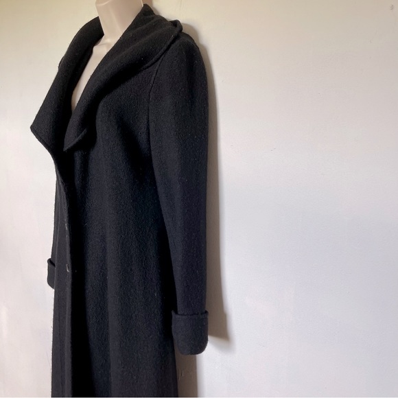 Jenne Maag New York designer wool ruffled long duster coat (bag17) - Picture 12 of 12